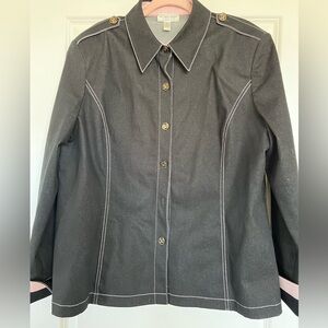 St. John Sport by Marie Gray Black and Pink Jacket